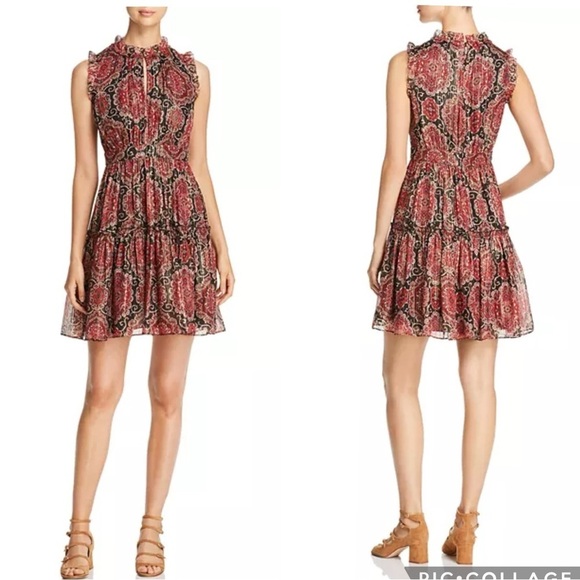 kate spade Dresses & Skirts - Kate Spade Black Multi Gold Metallic Medallion Print Print Dress Size 4